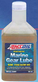 Amsoil AGM is the only marine gear lube to resist up to 10% solution of water in the gearbox.