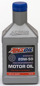 AMSOIL 20W50 gasoline and Diesel - Often overlooked but provides solutions for dozens of applications.