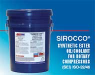 AMSOIL SIROCCO® Synthetic Ester Compressor Oil has higher flash, fire and auto ignition points than competitive petroleum oils. Its resistance to carbon formation and the ashless additive system minimize the incidence of deposits acting as ignition-promoting hot spots. Although AMSOIL SIROCCO® Synthetic Compressor Oil increases fire safety, it cannot be considered nonflammable.