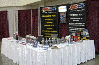 We'll help you get started with a simple but intensely effective booth such as this one used at a motorcycle club convention.