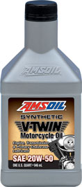 Amsoil Synthetic 20W50 Motorcycle Oil