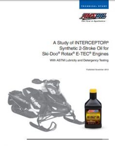 A Study of INTERCEPTOR Synthetic 2-Stroke Oil for Ski-Doo Rotax E-TEC Engines