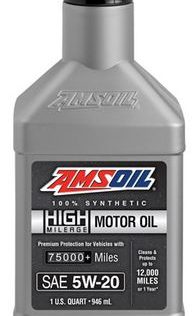 AMSOIL 5W-20 100% Synthetic High-Mileage Motor Oil