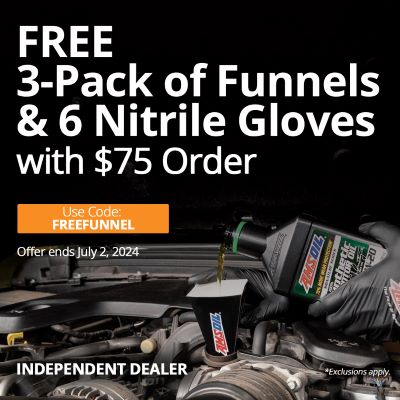 Free Funnel and gloves with order special