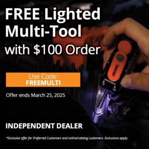 Lighted tool deal promo code with your amsoil order