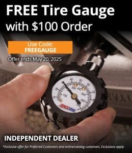 Free Tire pressure gauge when you order AMSOIL in May